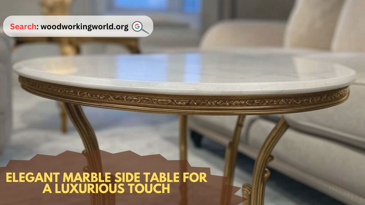 Elegant marble side table for a luxurious touch