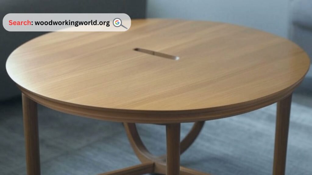 Elegant round wood coffee table for any space
