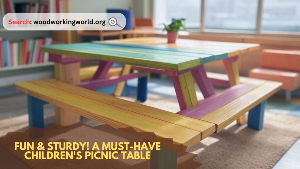 Fun & Sturdy! A Must-Have Children's Picnic Table