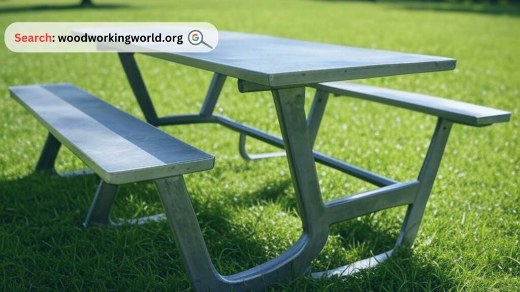 Heavy-Duty & Stylish! Metal Picnic Tables