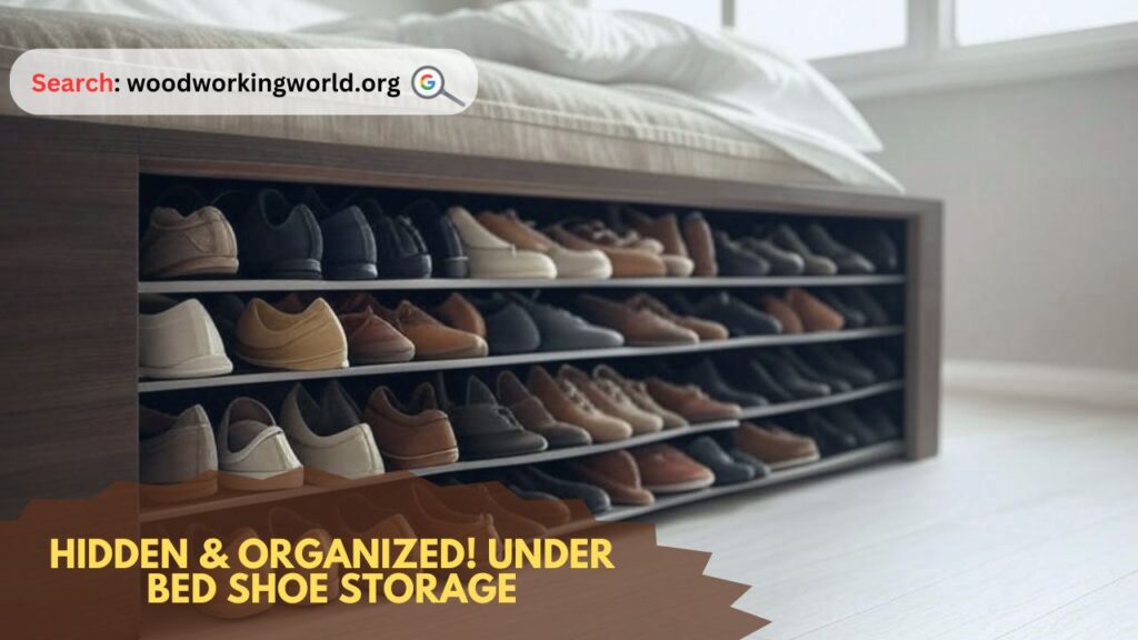 Hidden & Organized! Under bed Shoe Storage