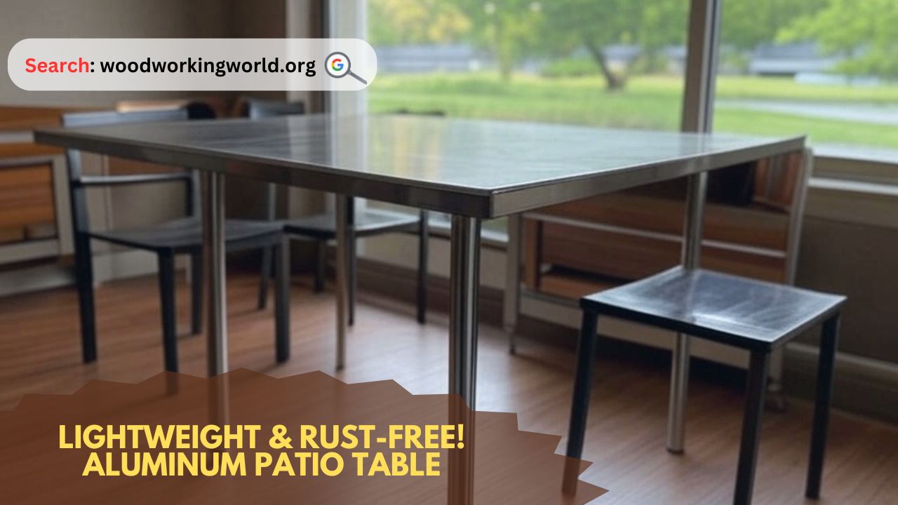 Lightweight & Rust-Free! Aluminum Patio Table