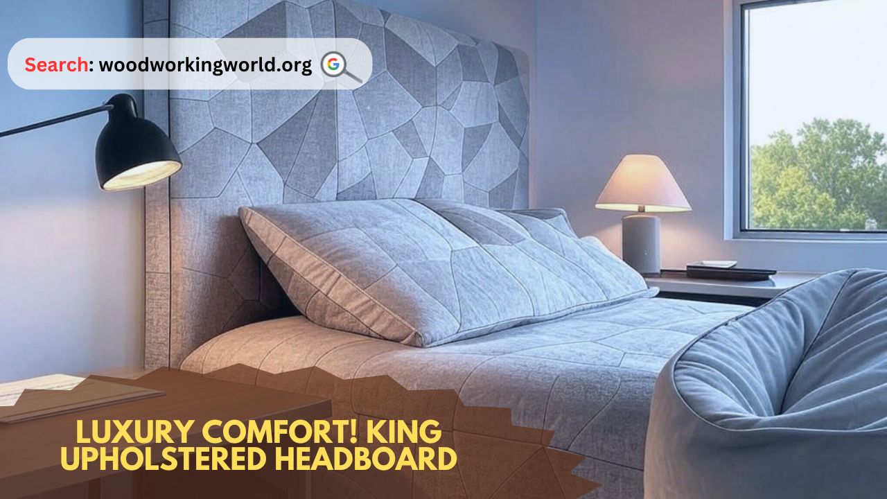 Luxury Comfort! King Upholstered Headboard