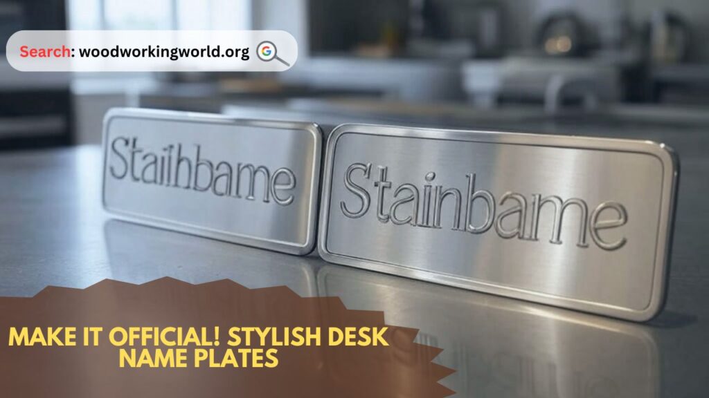 Make It Official! Stylish Desk Name Plates