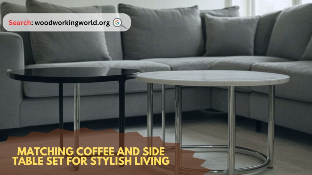 Matching coffee and side table set for stylish living