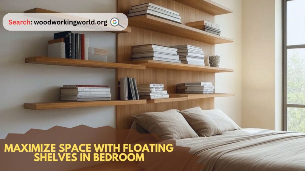 Maximize Space with Floating Shelves in Bedroom