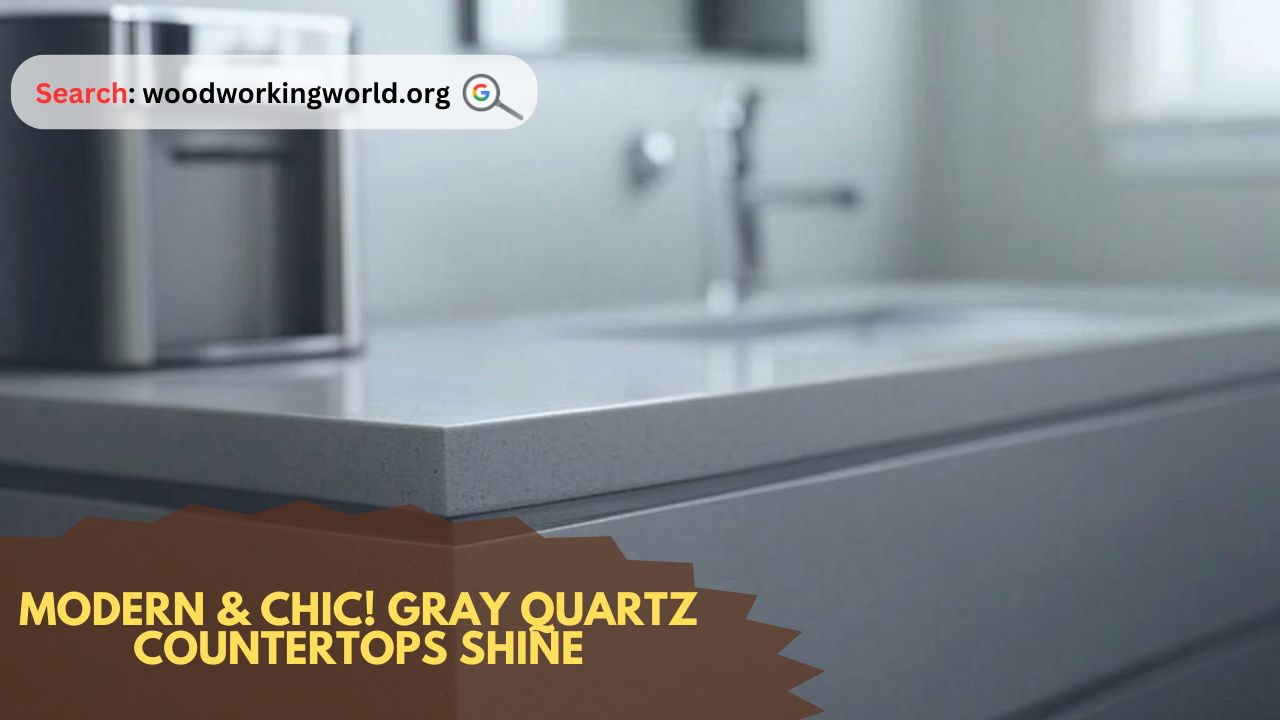 Modern & Chic! Gray Quartz Countertops Shine