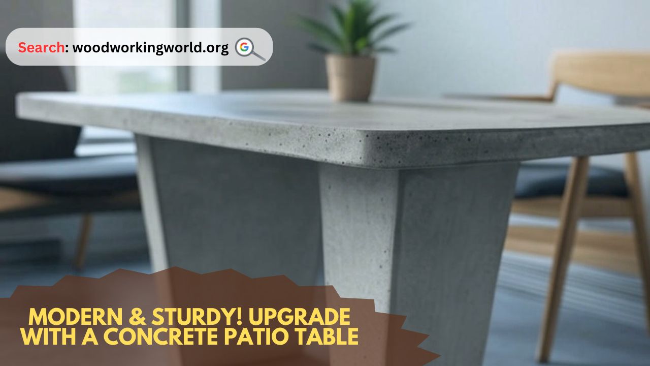 Modern & Sturdy! Upgrade with a Concrete Patio Table