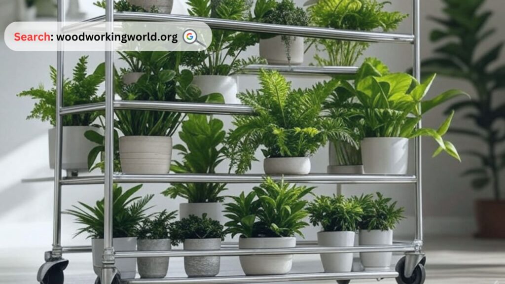 Move with Ease! Plant Stand with Wheels