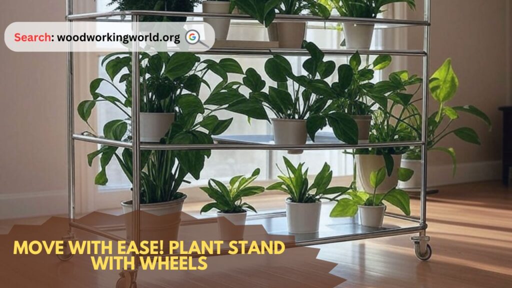 Move with Ease! Plant Stand with Wheels