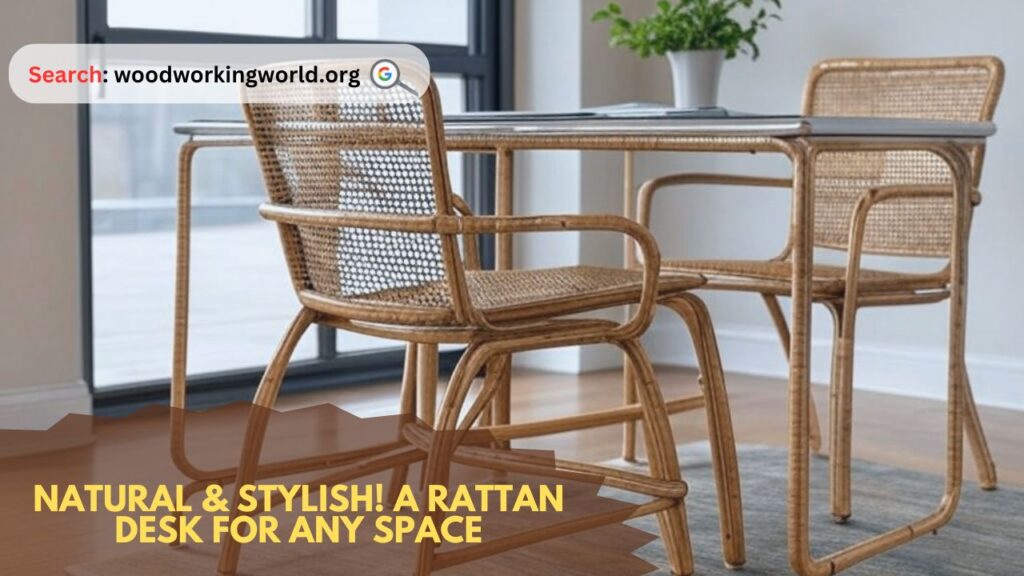 Natural & Stylish! A Rattan Desk for Any Space