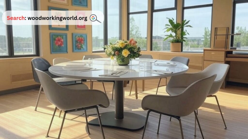 Perfect Gathering Spot! Round Patio Table Set