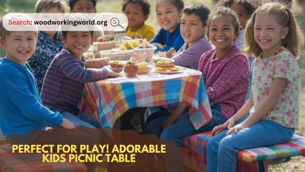 Perfect for Play! Adorable Kids Picnic Table