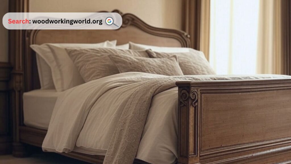 Rich & Elegant! A Walnut Bed Frame Stands Out