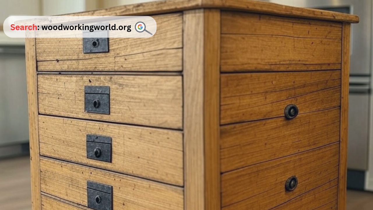 Rustic & Strong! Wood Chest of Drawers