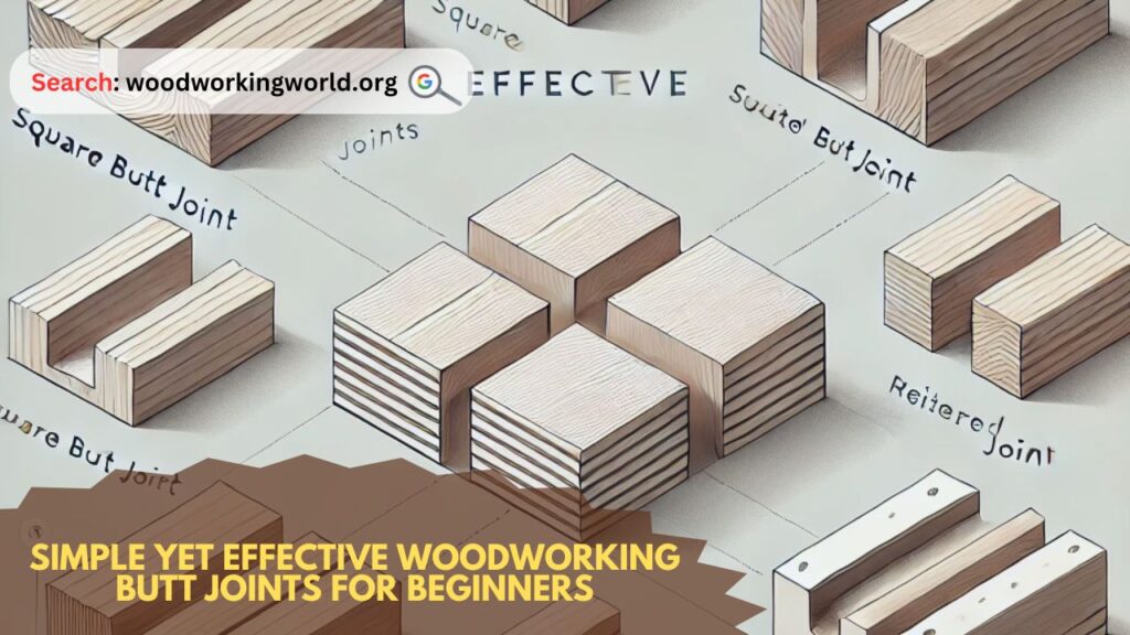 Simple yet effective woodworking butt joints for beginners