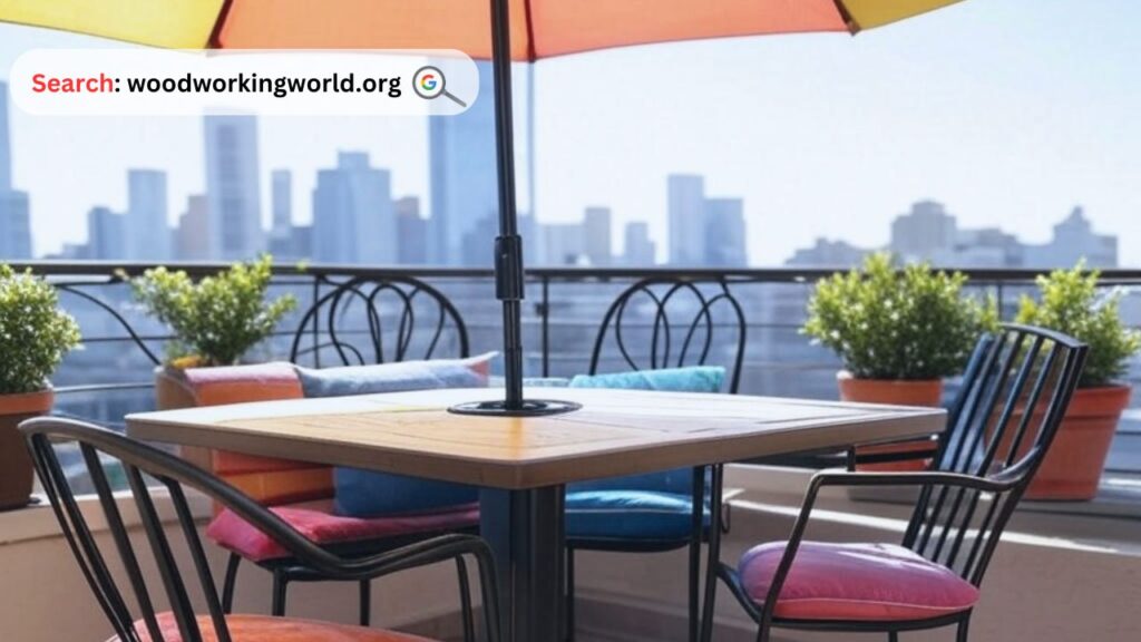 Shade Ready! Patio Table with Umbrella Hole