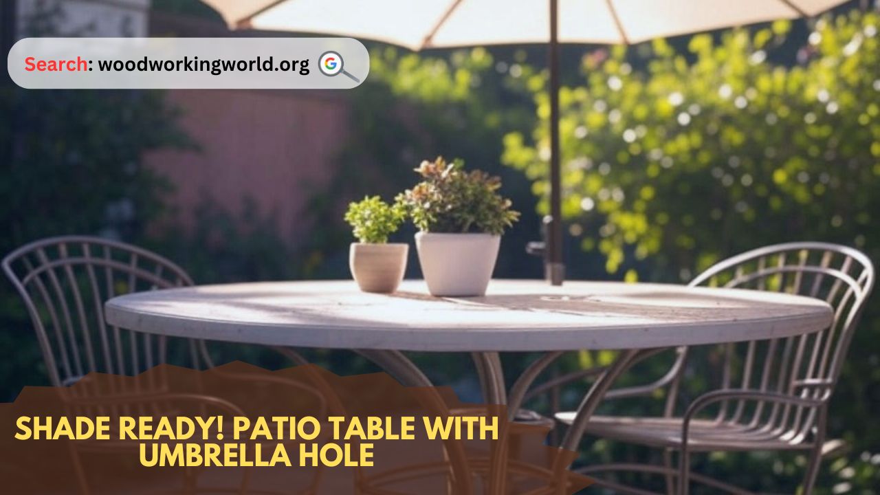 Shade Ready! Patio Table with Umbrella Hole