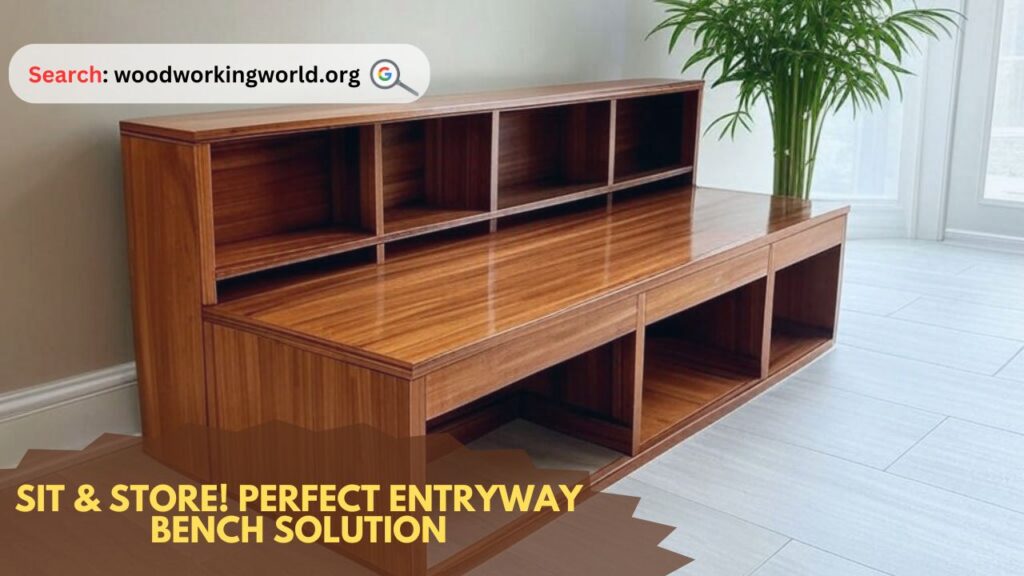 Sit & Store! Perfect Entryway Bench Solution