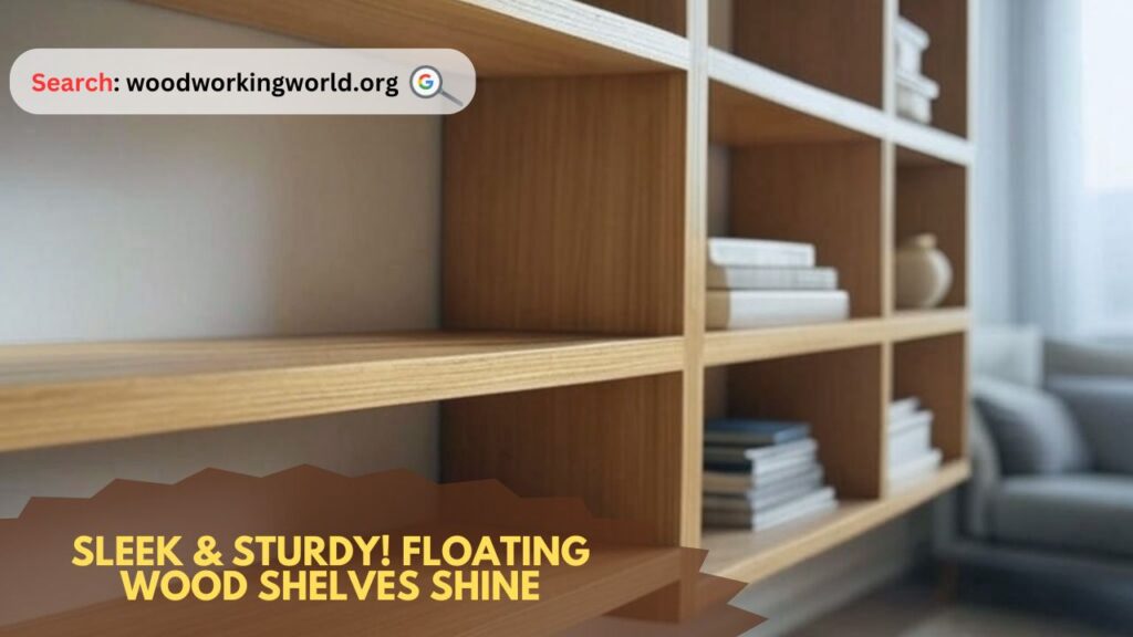 Sleek & Sturdy! Floating Wood Shelves Shine