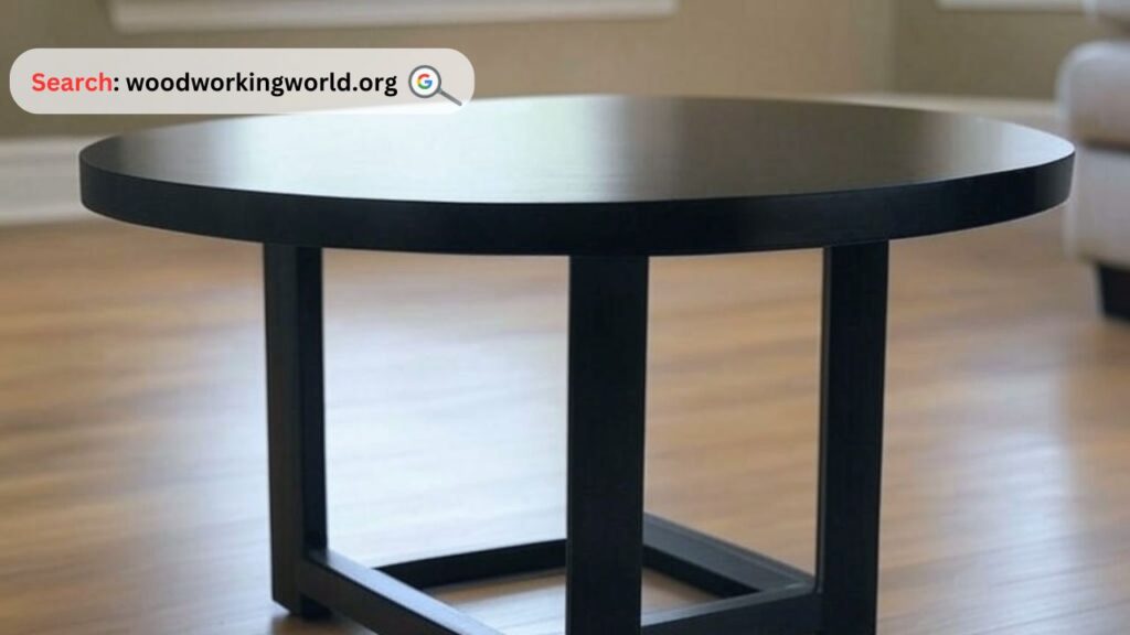 Sleek black side table to complement any decor