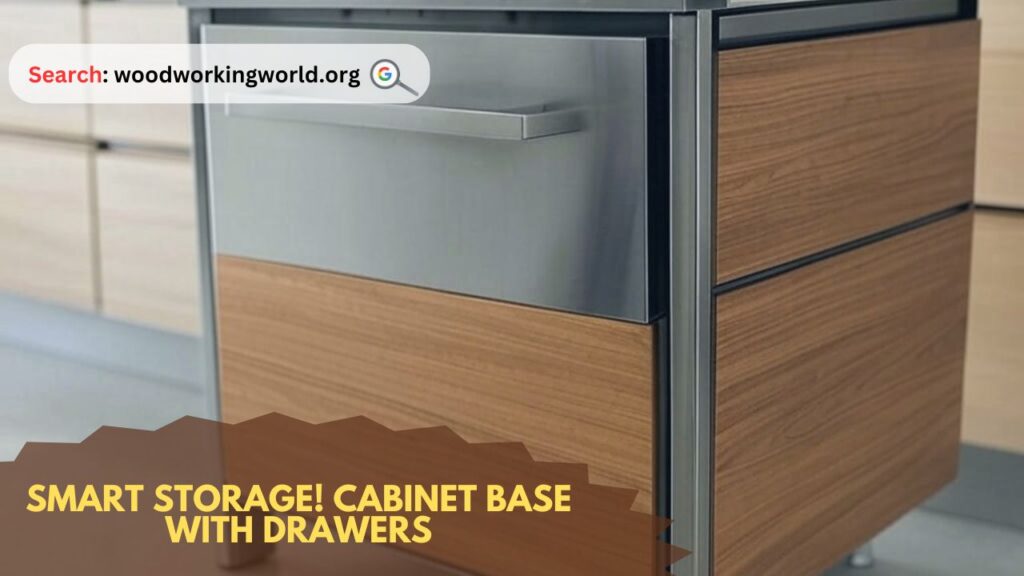 Smart Storage! Cabinet Base with Drawers