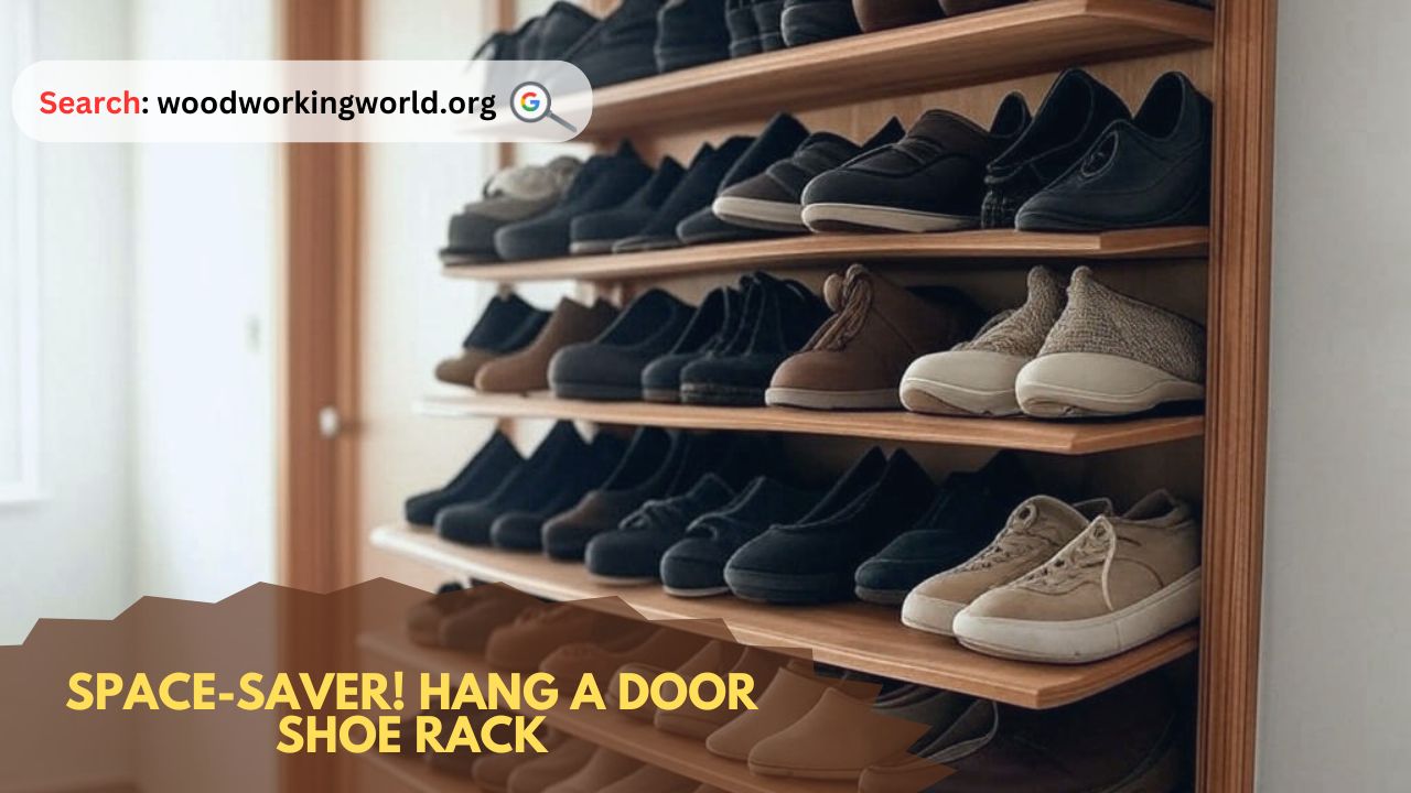 Space-Saver! Hang a Door Shoe Rack