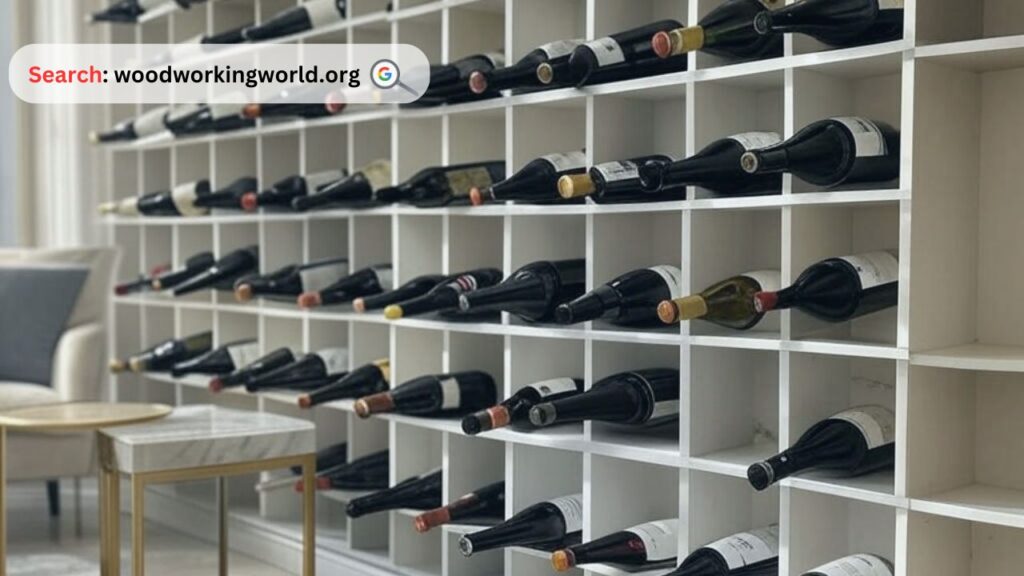 Space-saving wall mount wine rack for wine lovers
