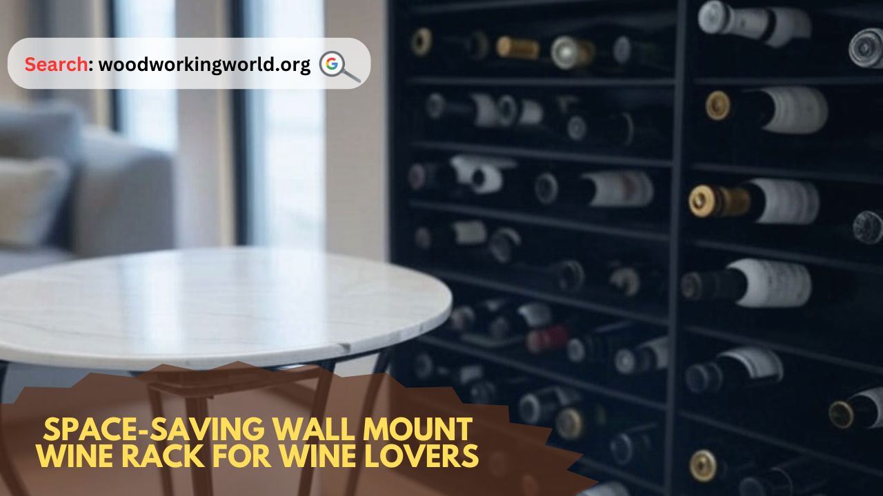 Space-saving wall mount wine rack for wine lovers