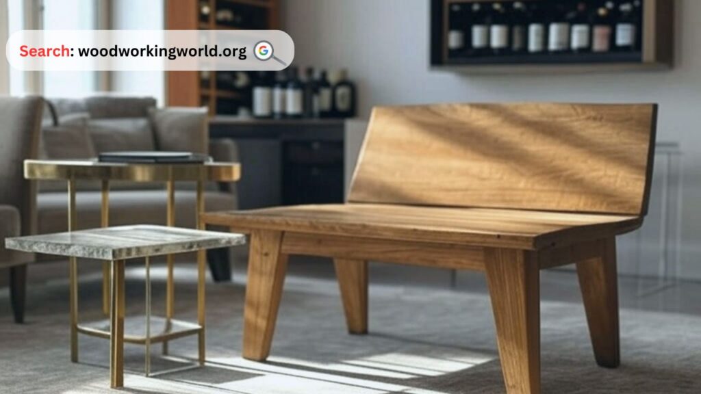 Sturdy wood bench for a timeless classic look