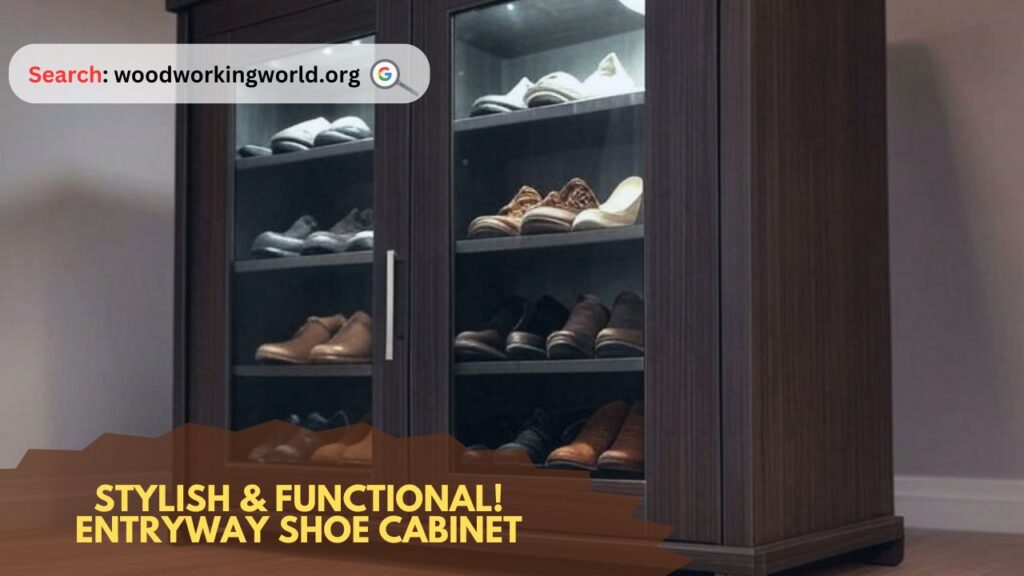 Stylish & Functional! Entryway Shoe Cabinet