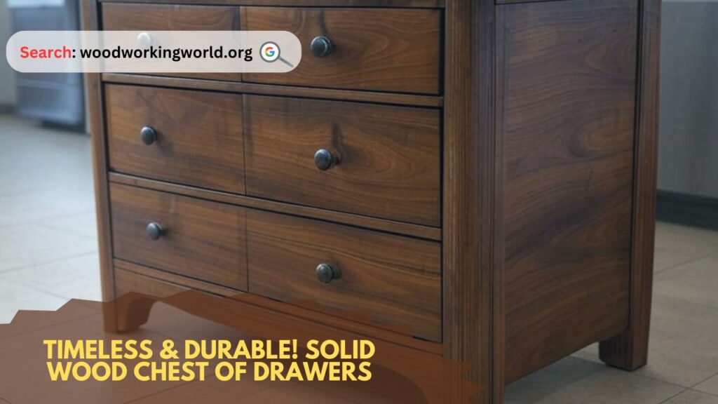 Timeless & Durable! Solid Wood Chest of Drawers
