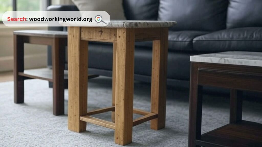 Timeless wood side table for a warm, rustic vibe