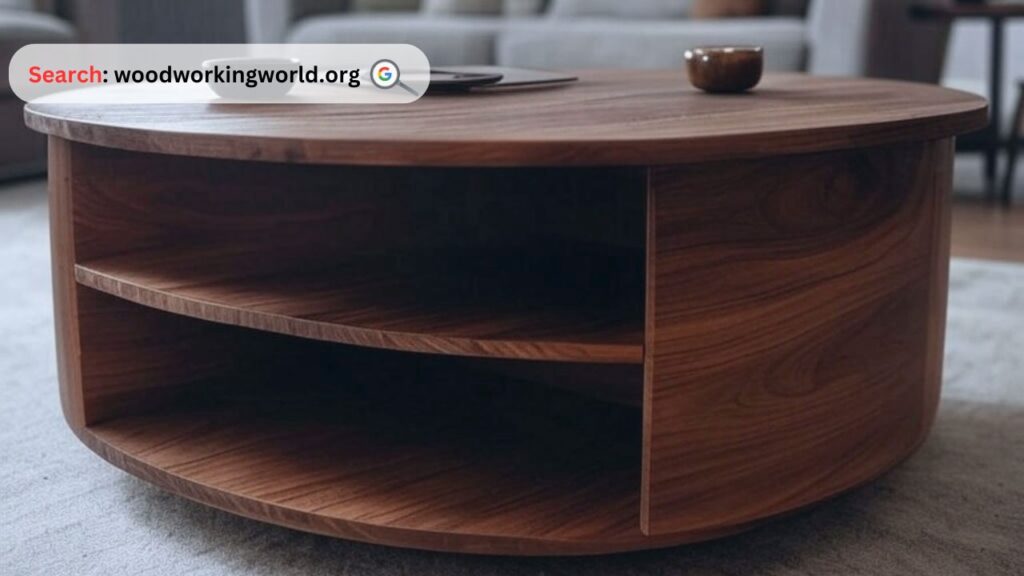 Timeless wooden round coffee table for any decor