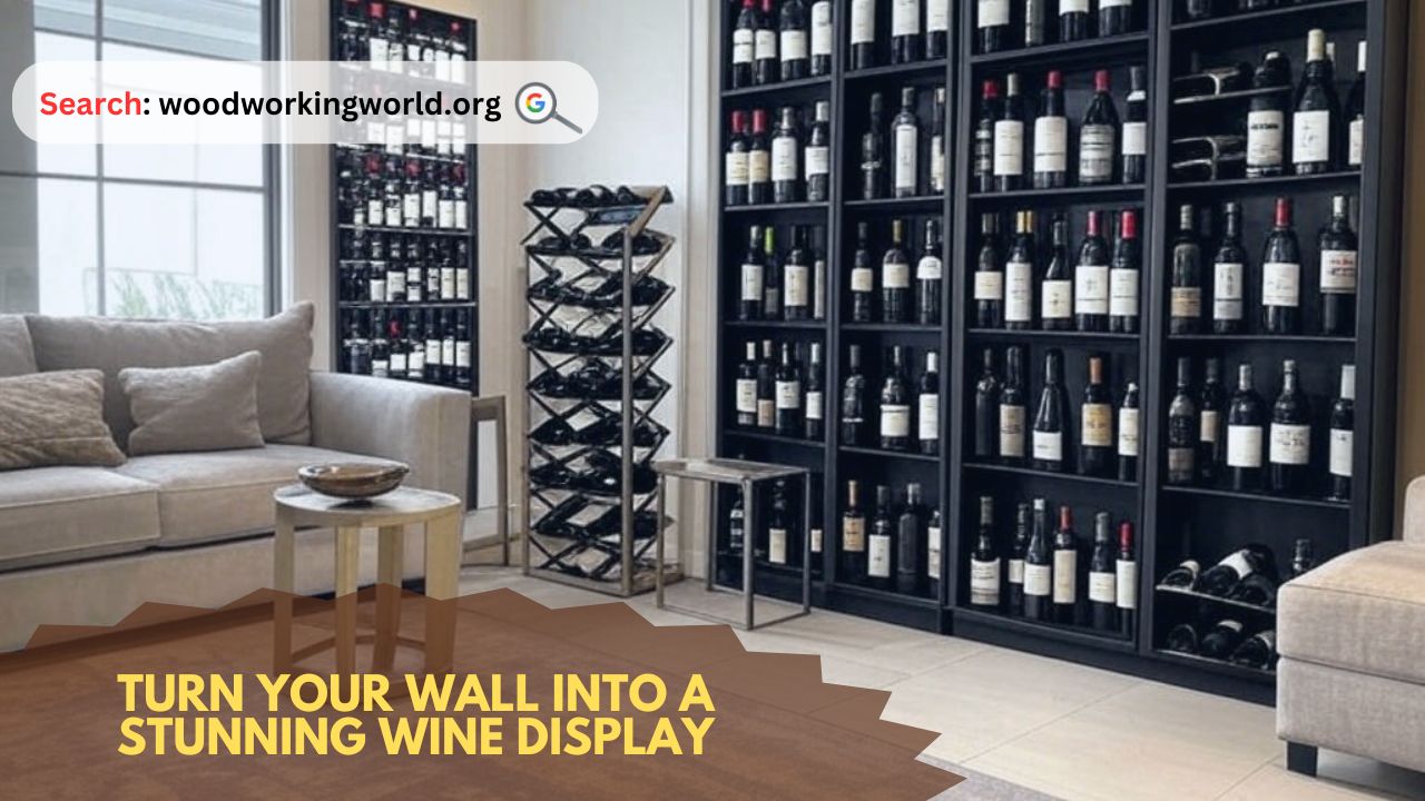 Turn your wall into a stunning wine display