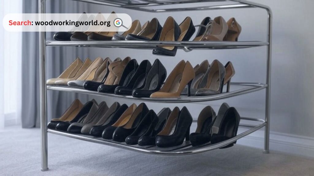 Ultimate Convenience! A Revolving Shoe Rack