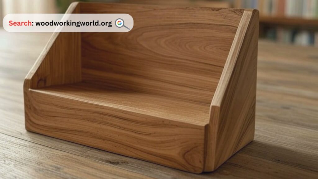 Upgrade decor with a handcrafted wood magazine holder