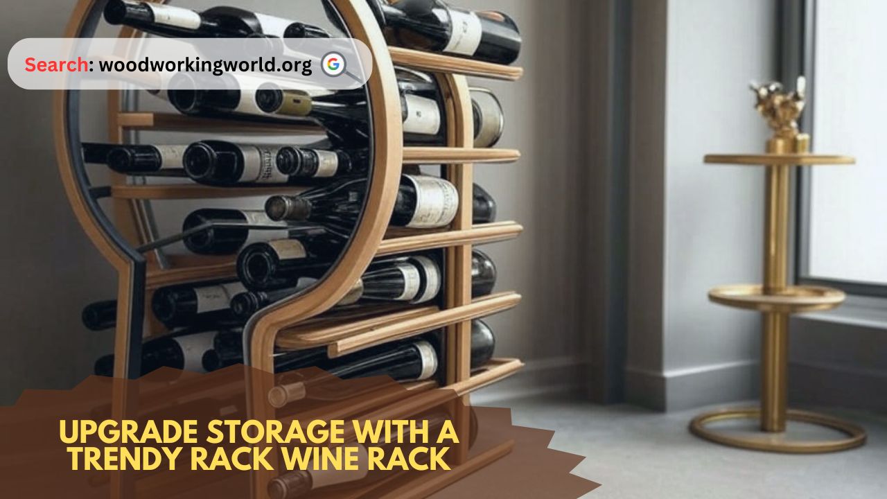 Upgrade storage with a trendy rack wine rack