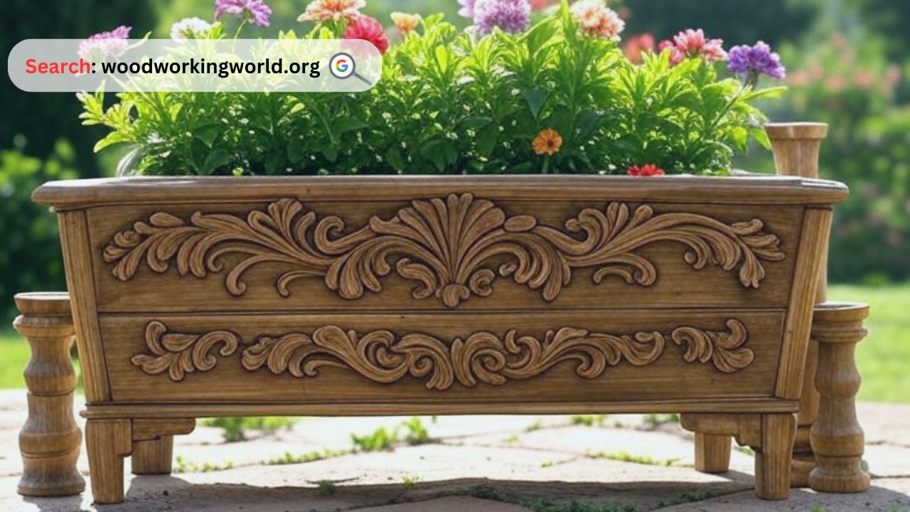 Upgrade your garden with a stylish rectangular wood planter