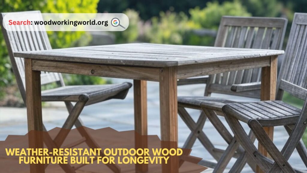 Weather-resistant outdoor wood furniture built for longevity