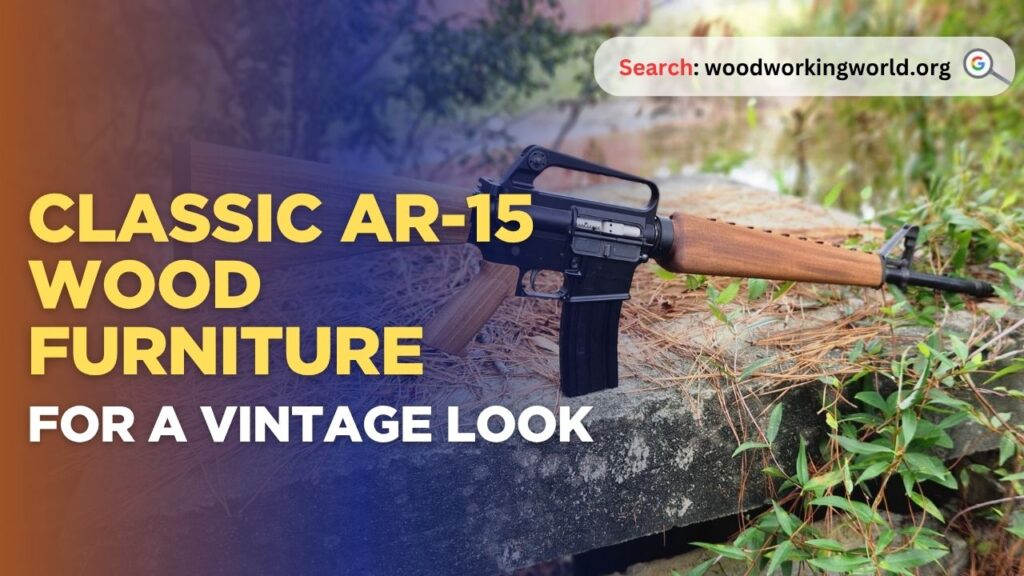 Classic AR-15 wood furniture for a vintage look