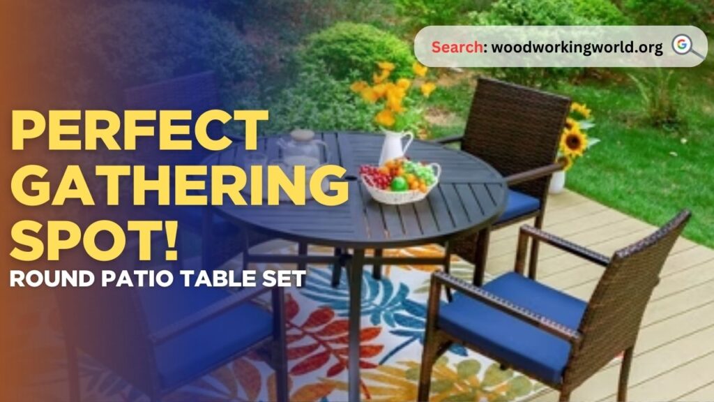 Perfect Gathering Spot! Round Patio Table Set