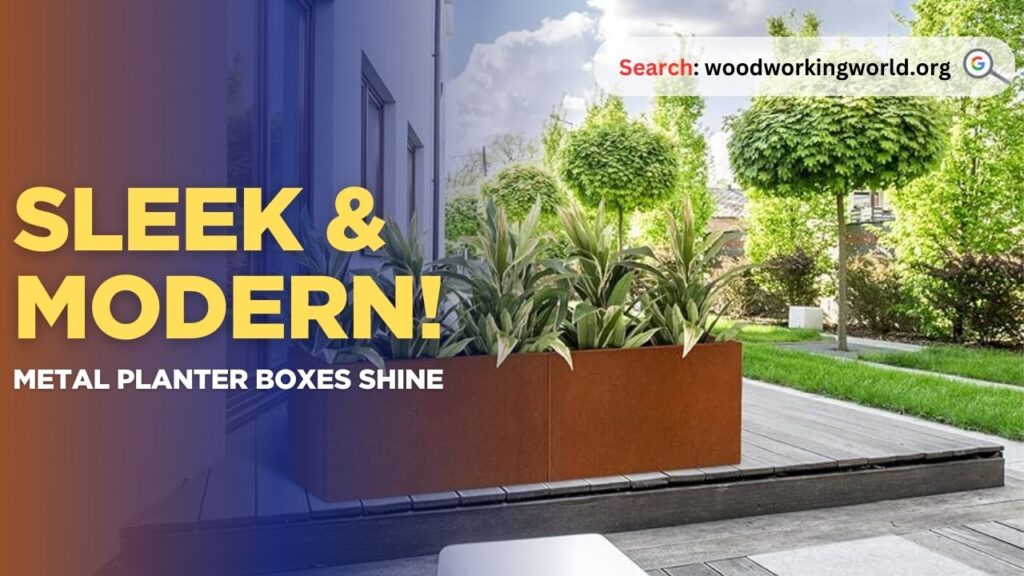 Sleek & Modern! Metal Planter Boxes Shine