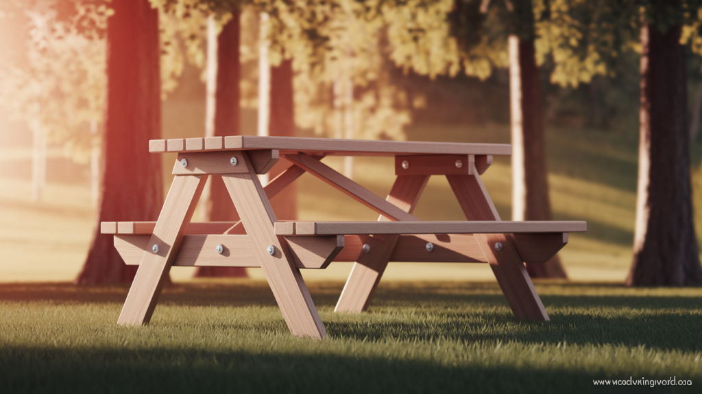Folding Wood Picnic Table: The Perfect Blend of Portability and Rustic Style