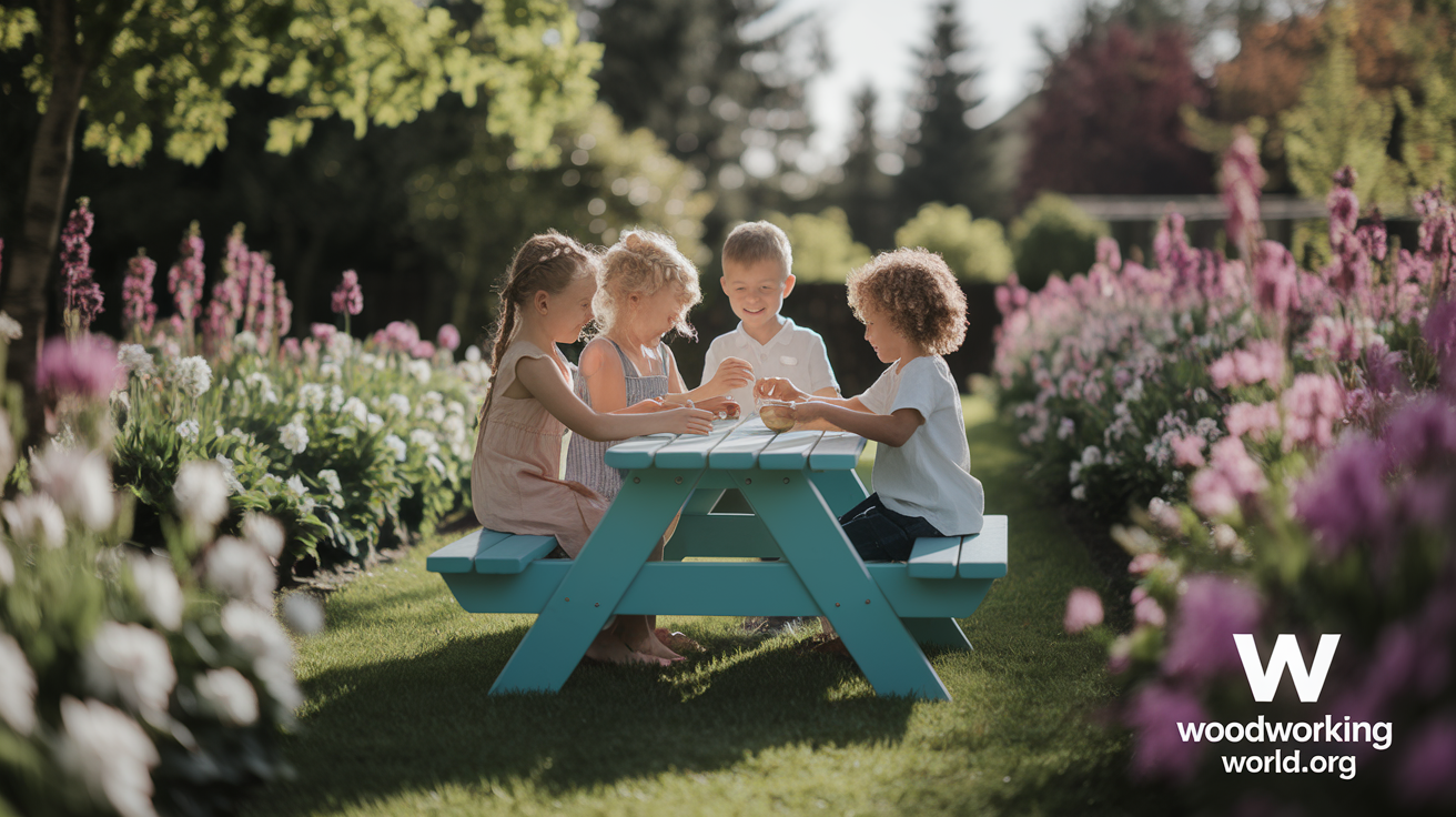 Kids Wood Picnic Table: The Perfect Outdoor Furniture for Little Ones