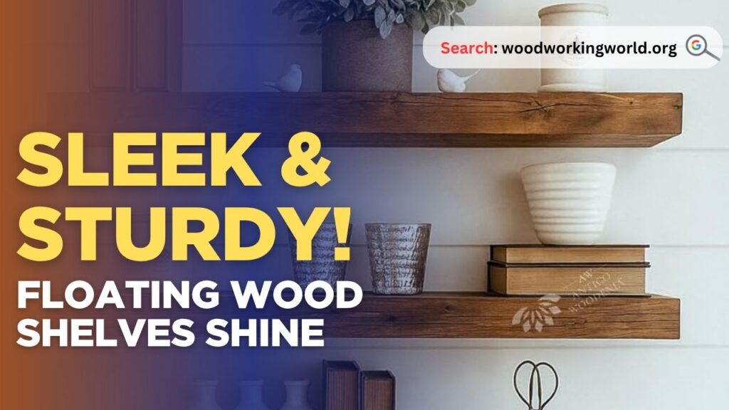 Sleek & Sturdy! Floating Wood Shelves Shine