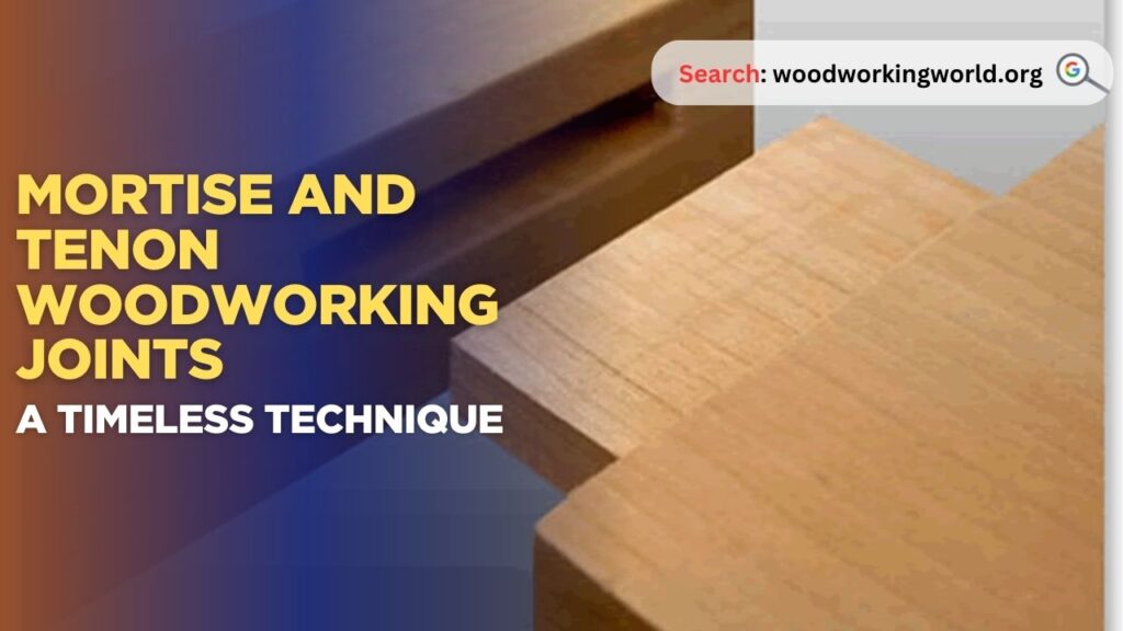 Mortise and Tenon Woodworking Joints: A Timeless Technique