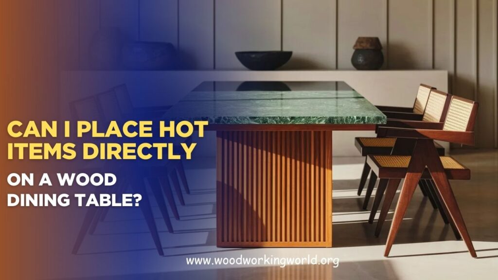 Can I place hot items directly on a wood dining table? (Updated 2026)