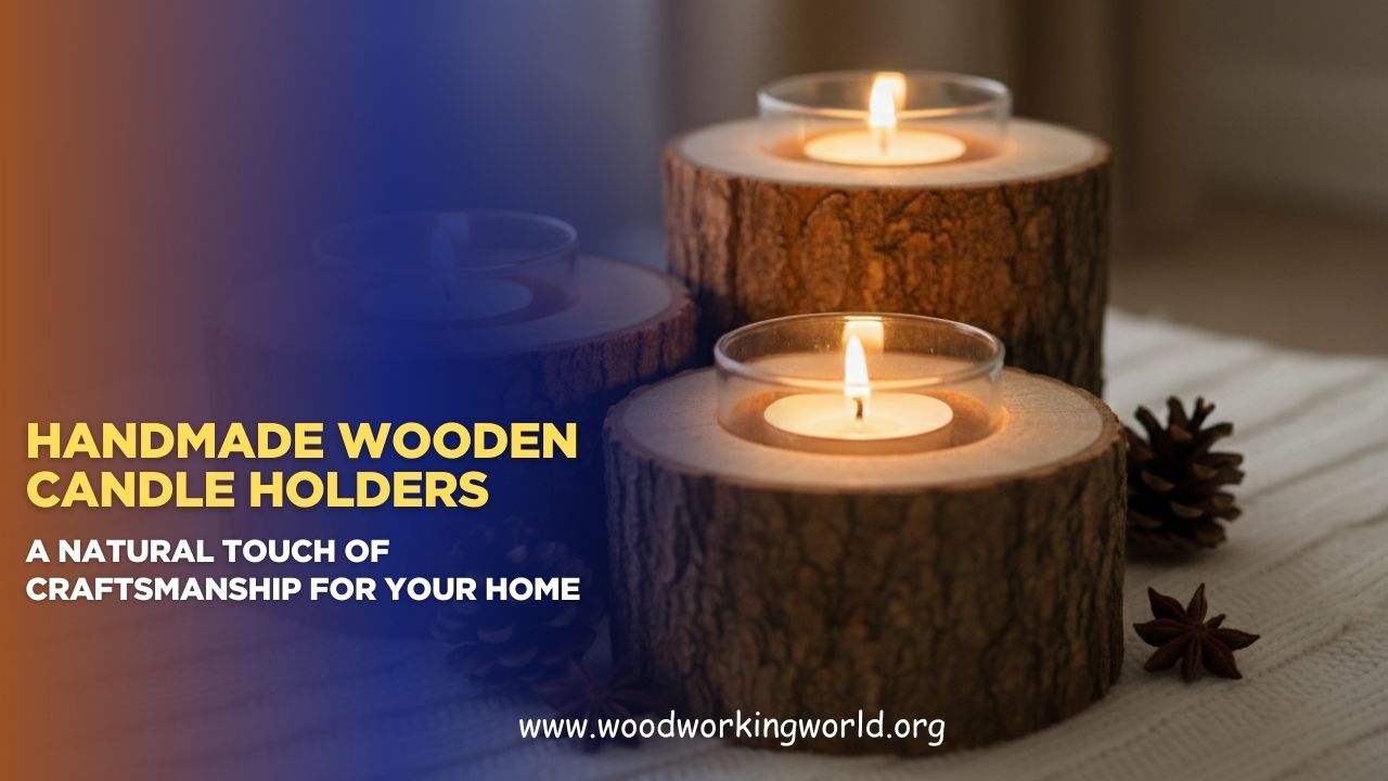 Handmade Wooden Candle Holders: A Natural Touch of Craftsmanship for ...