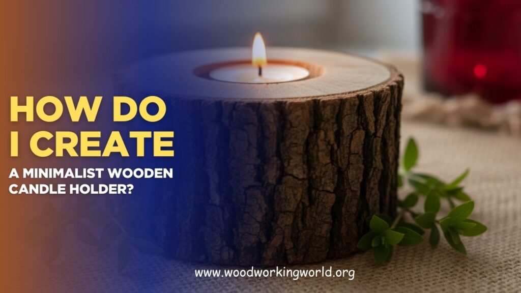 How do I create a minimalist wooden candle holder? (Updated 2026)